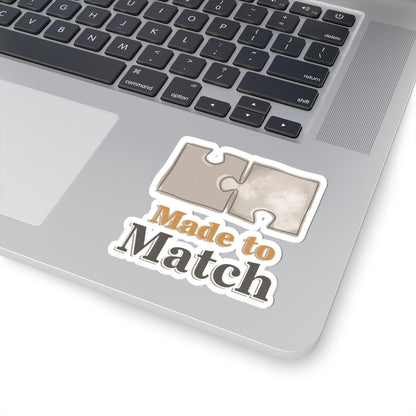 Made to Match Puzzle Piece Sticker for Laptop Decor