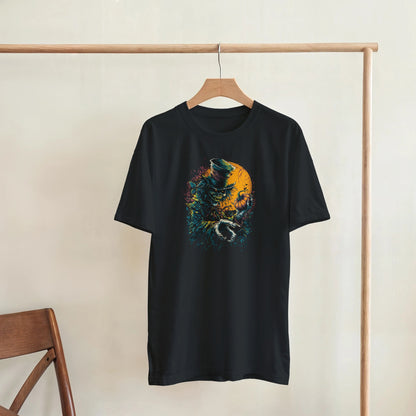 Sinister Pumpkin Scarecrow on a Heavyweight T-shirt
