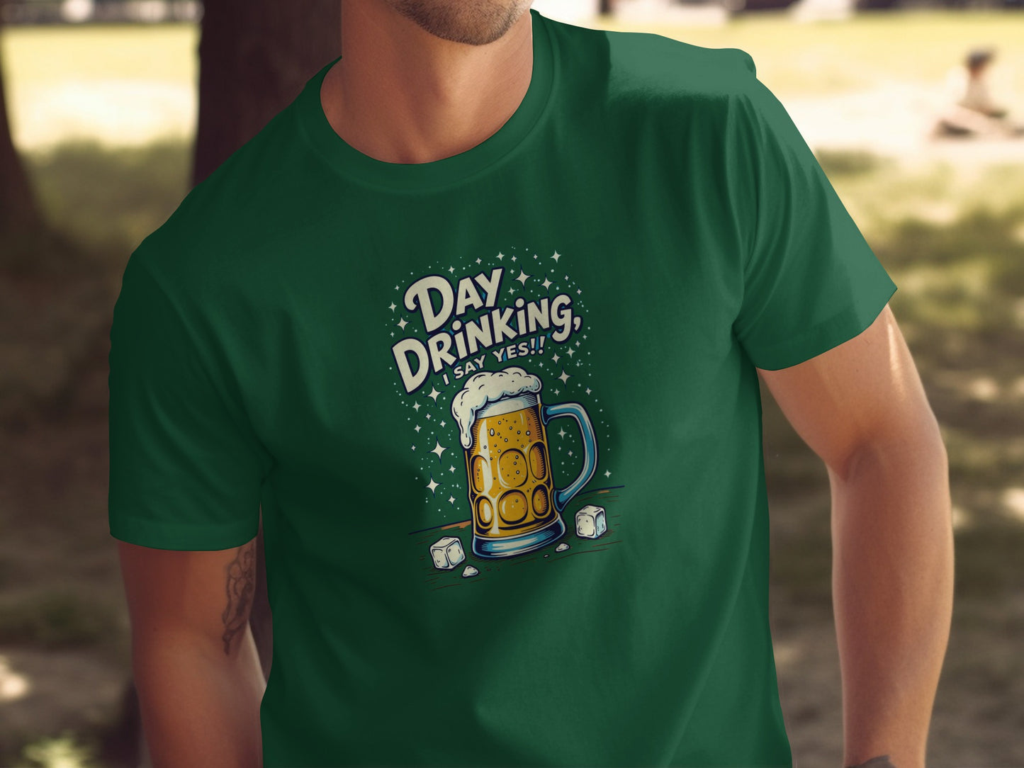 Day Drinking Say Yes Graphic Print Shirt Product