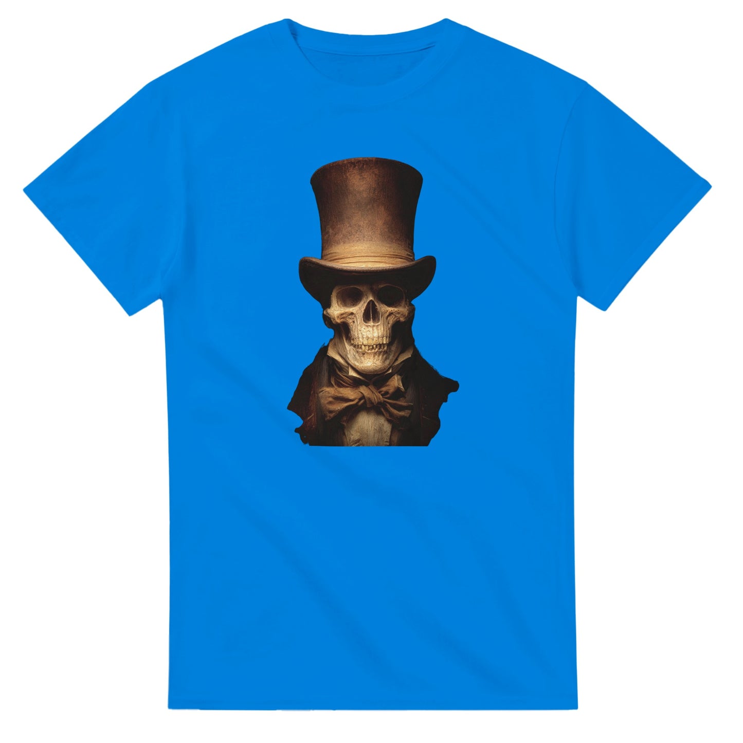 Victorian Gentleman Skull on a Heavyweight T-shirt