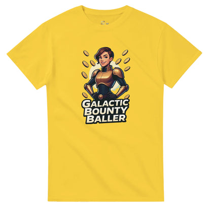 Galactic Bounty Baller graphic design on a Heavyweight T-shirt