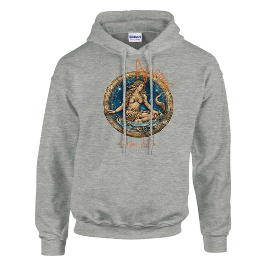 classic unisex pullover hoodie Astrology Aquarius vision personalized