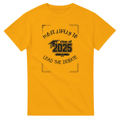 Most Likely To' high school design on a Heavyweight T-shirt 