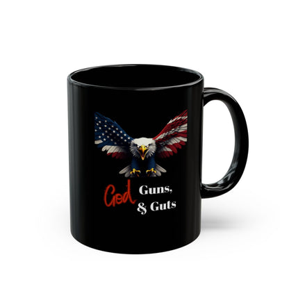 God Guns & Guts Patriotic American Bald Eagle Mug