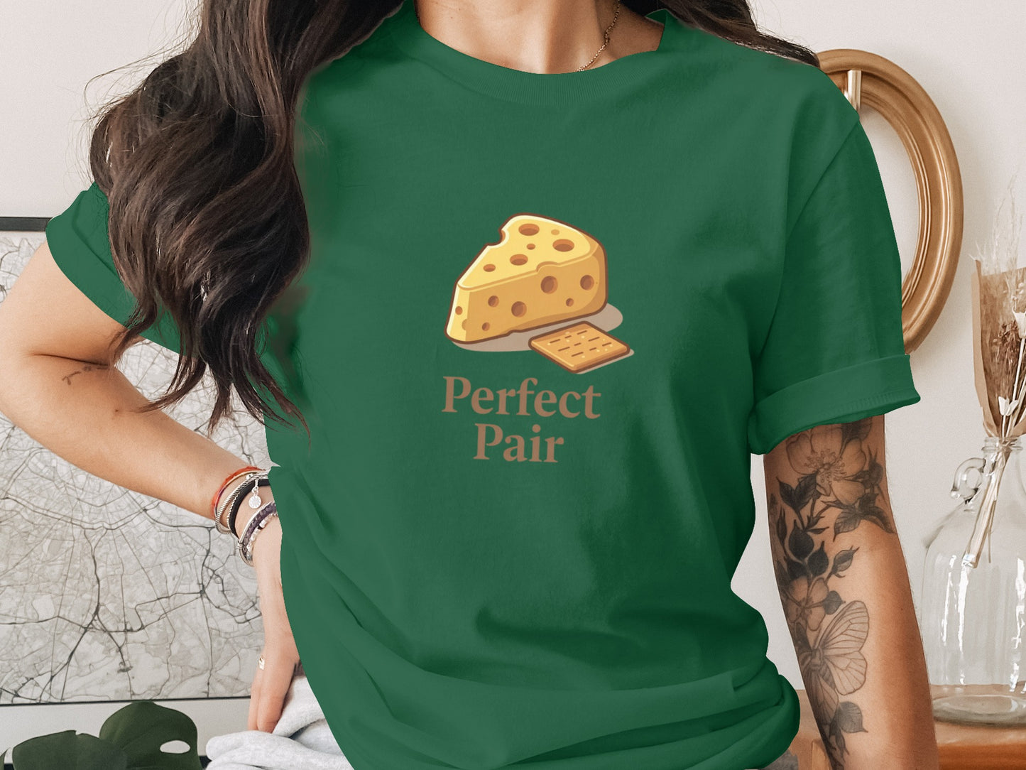 Perfect Pair Cheese and Crackers Graphic Shirt