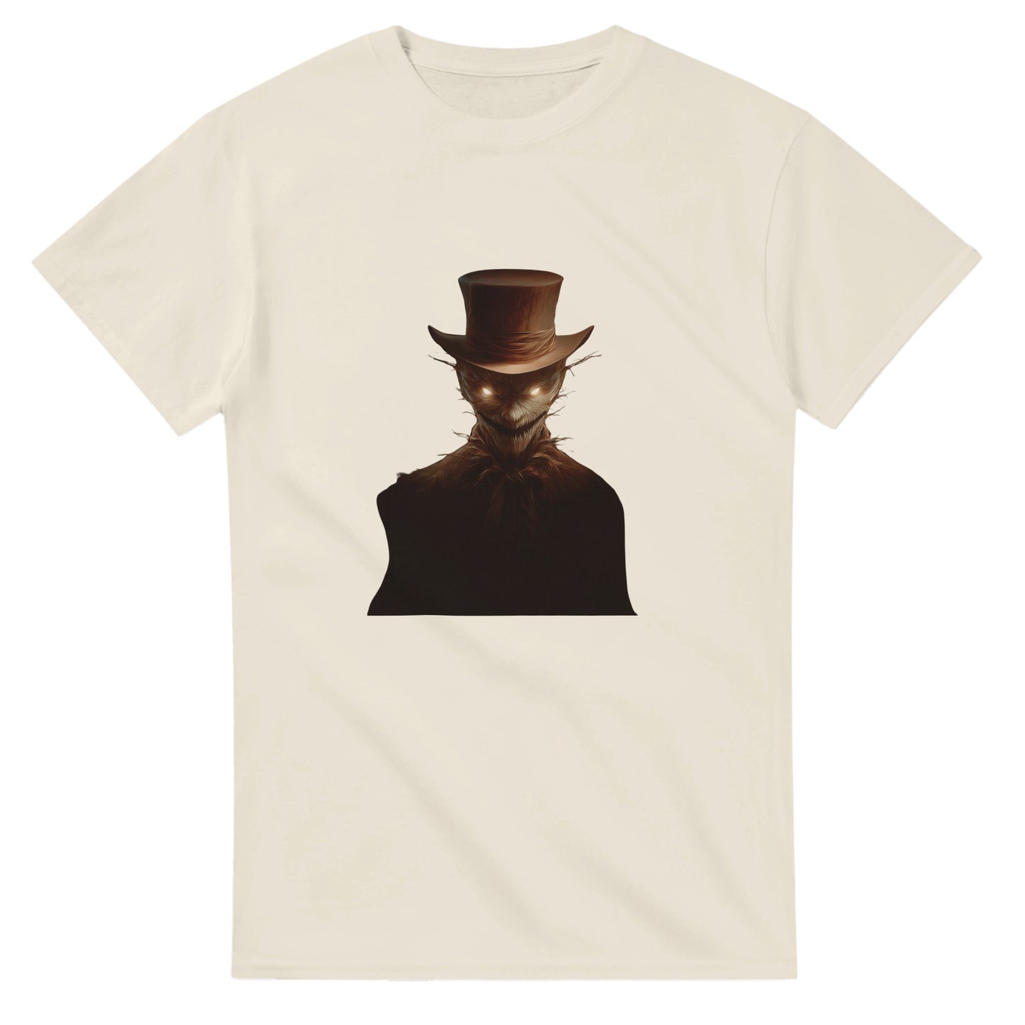 Mysterious Scarecrow Glowing Eyes on a Heavyweight T-shirt