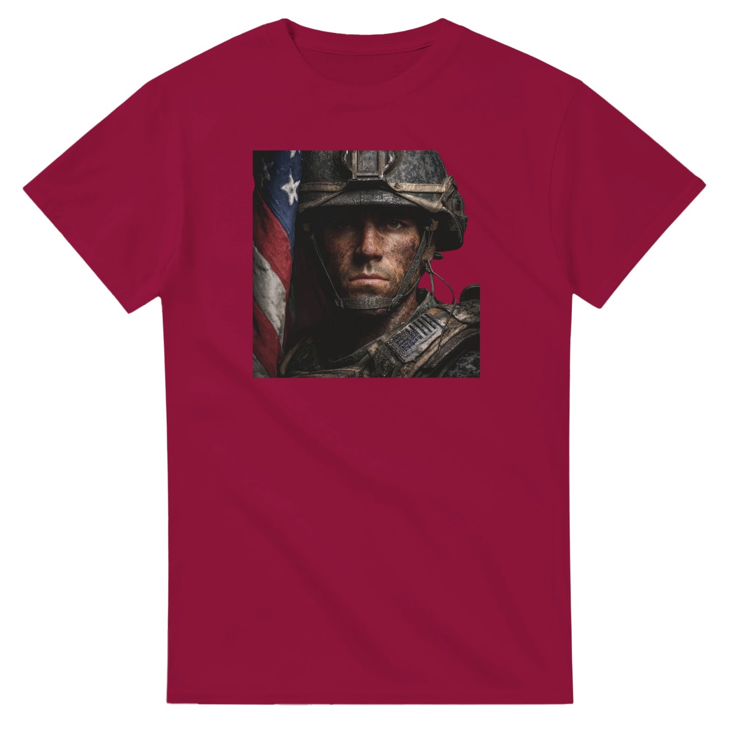 Patriotic Spirit Classic Fit on a heavyweight t-shirt