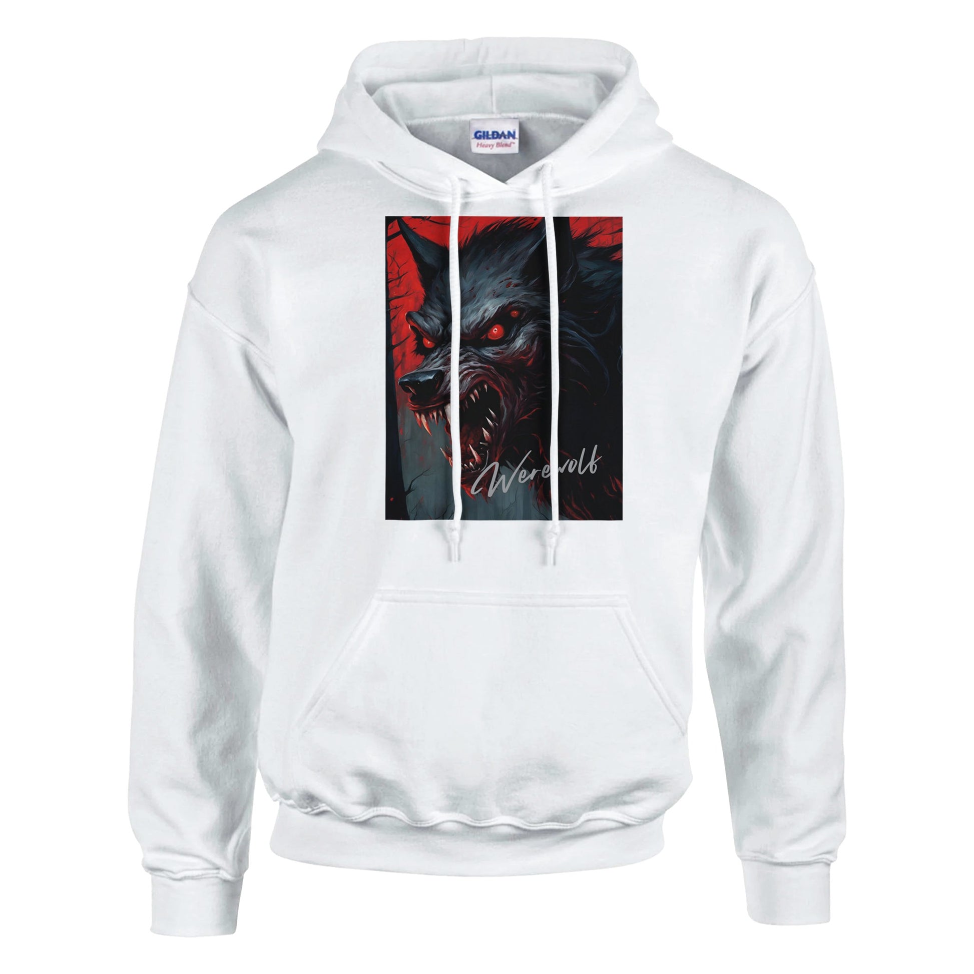 classic unisex pullover hoodie werewolf snarl personalized