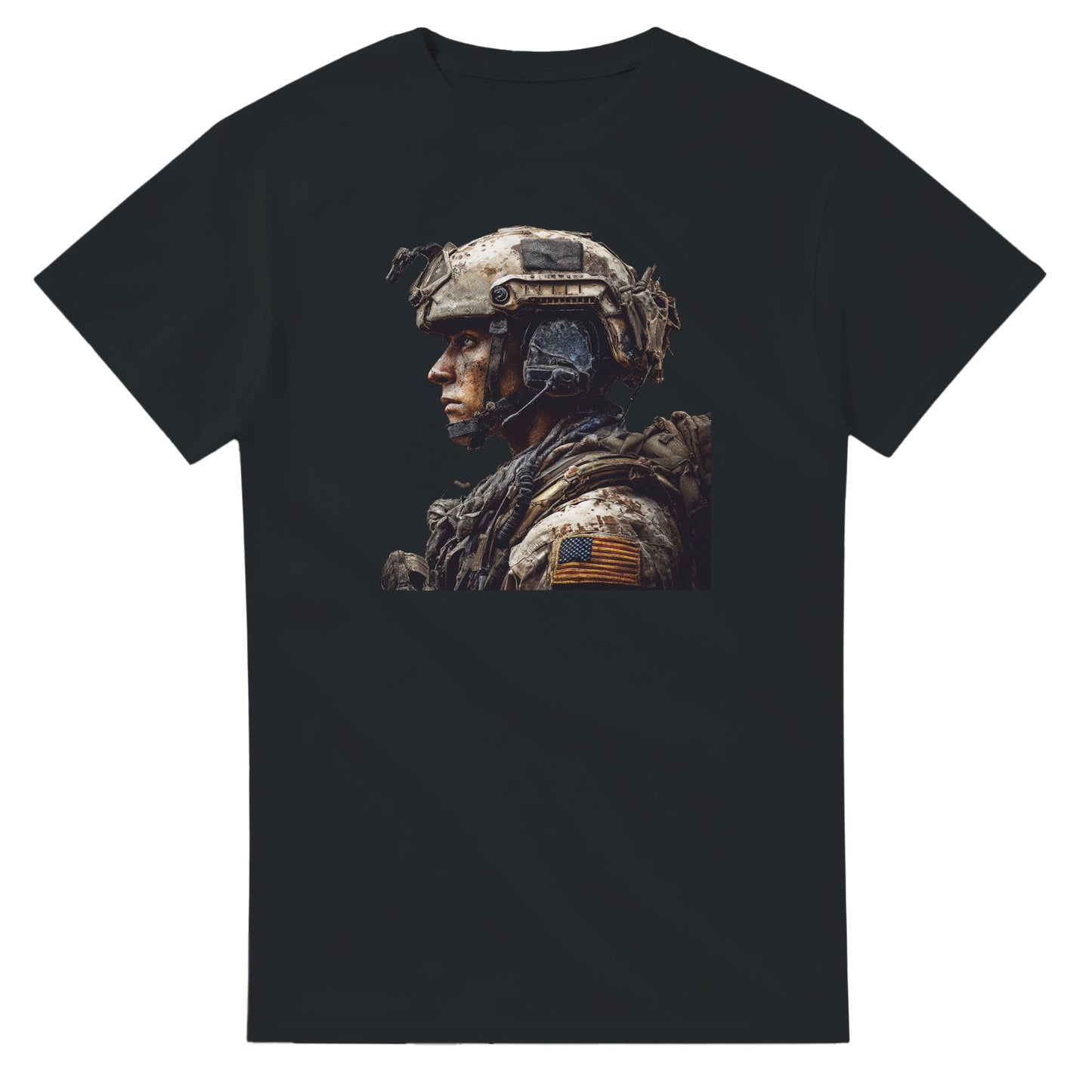 Rugged Patriot on a heavyweight t-shirt