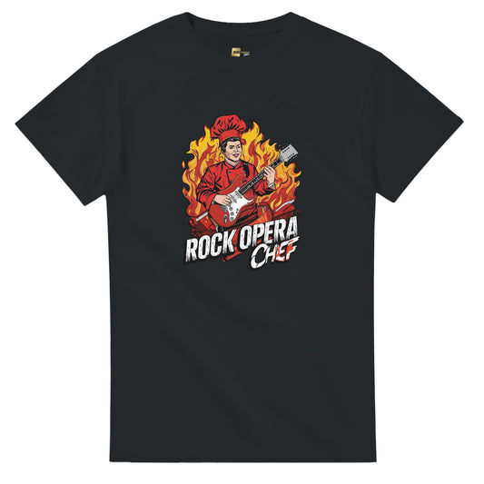 Rock Opera Chef graphic design on a Heavyweight T-shirt