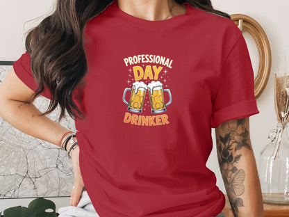 Professional Day Drinker T-shirt for Casual Wear