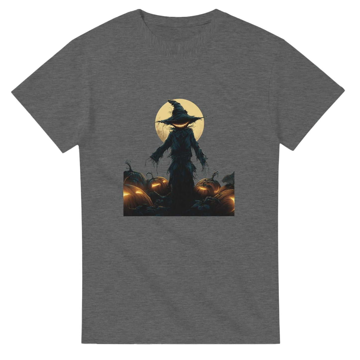 Jack-o'-Lantern Smile on a Heavyweight T-shirt