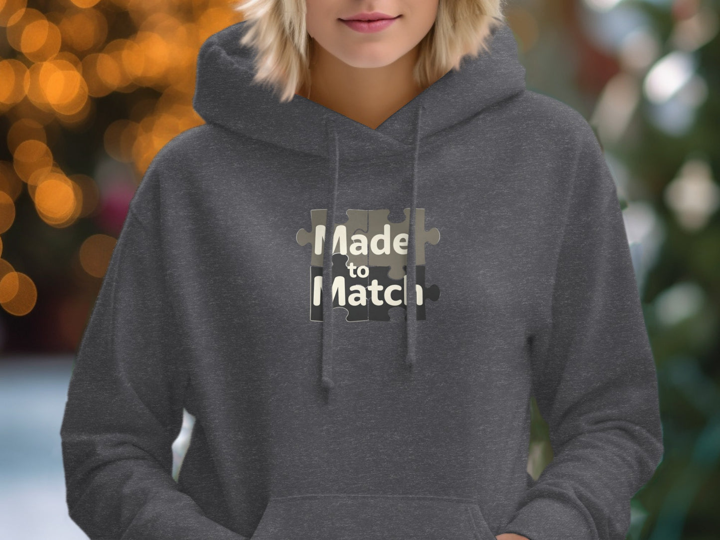 Made to Match Puzzle Graphic Hoodie Product