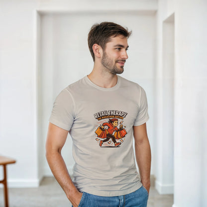 Retail Therapy Marathon Edition heavyweight t-shirt mockup