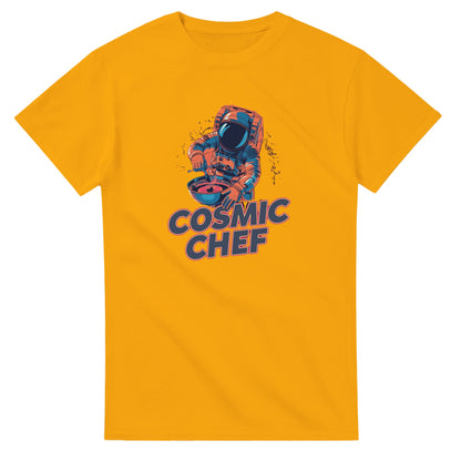 Cosmic Chef Astronaut graphic design on a Heavyweight T-shirt