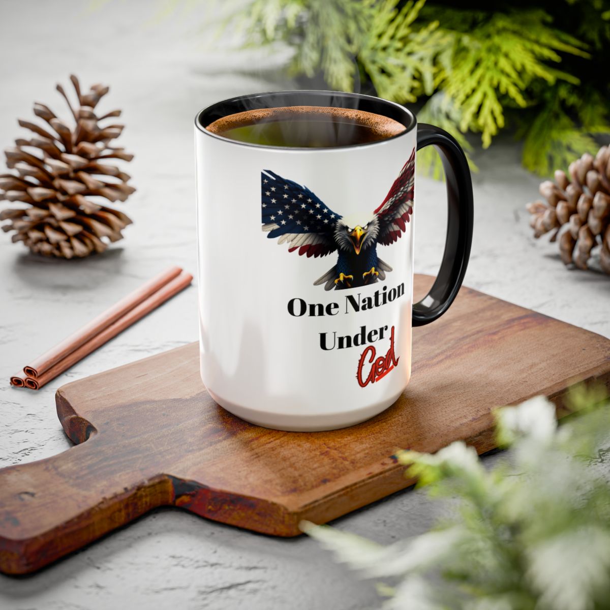 One Nation Under God Patriotic Eagle Mug product