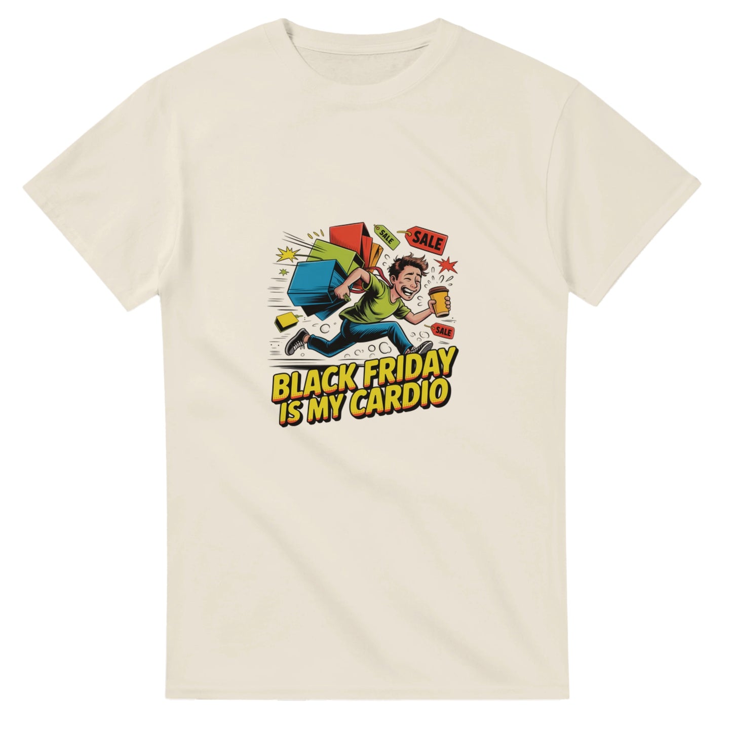 Black Friday is My Cardio heavyweight t-shirt mockup