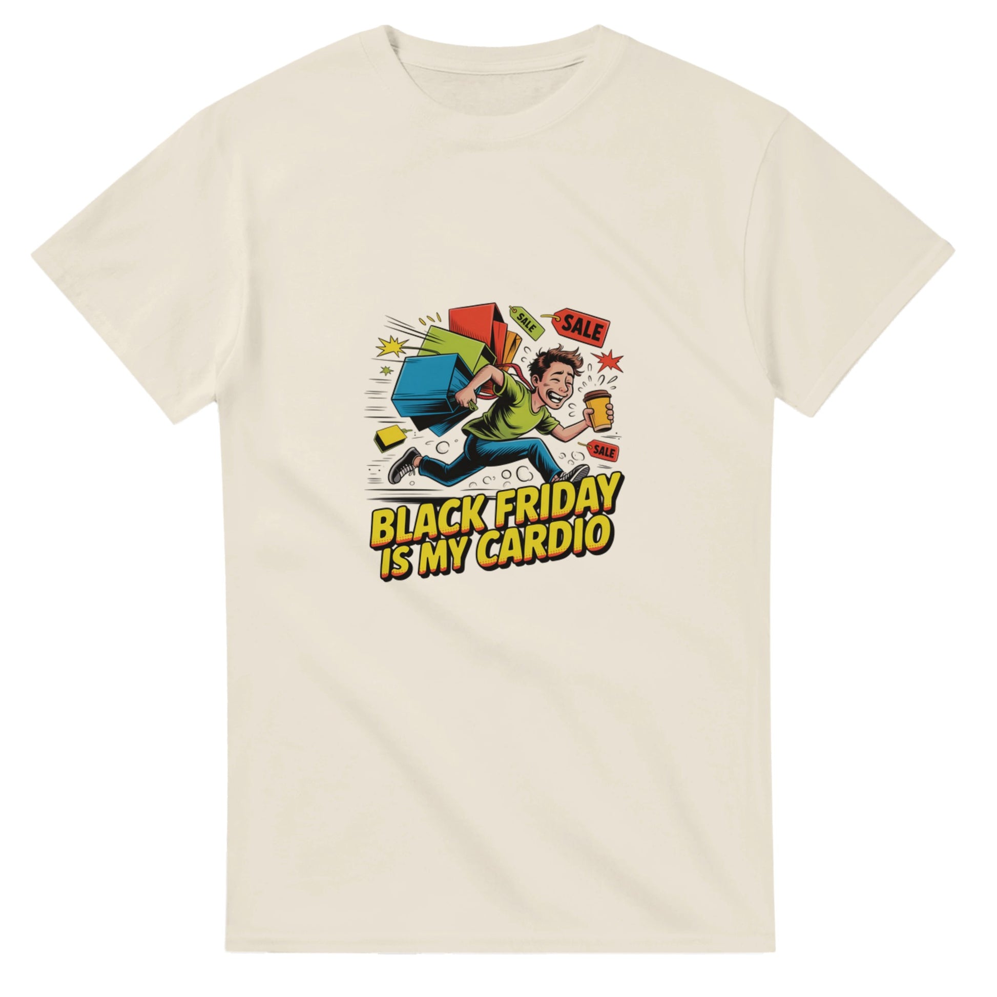 Black Friday is My Cardio heavyweight t-shirt mockup
