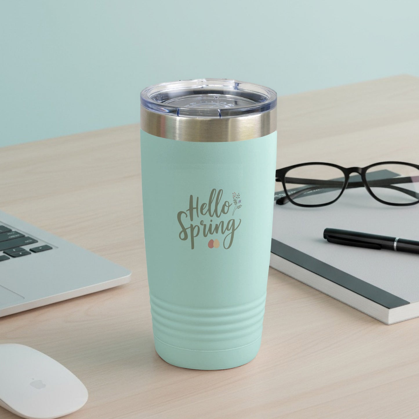 Hello Spring Insulated Travel Tumbler Cup Flask