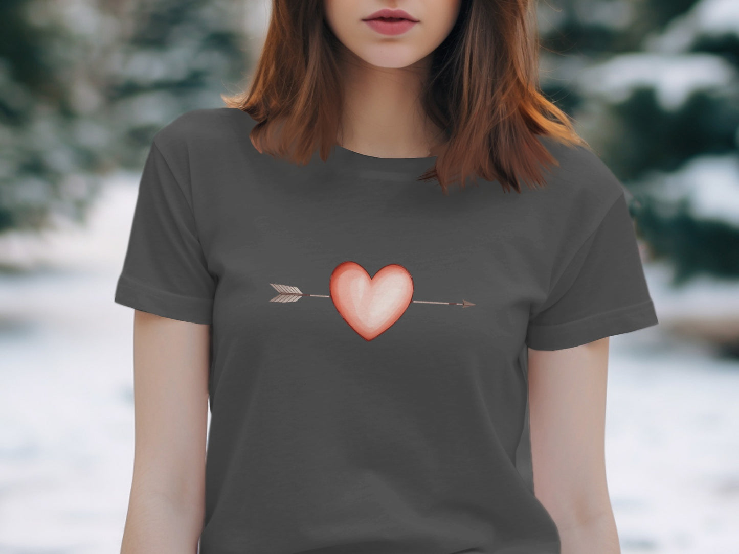 Cupid's Arrow design on a Premium Tee