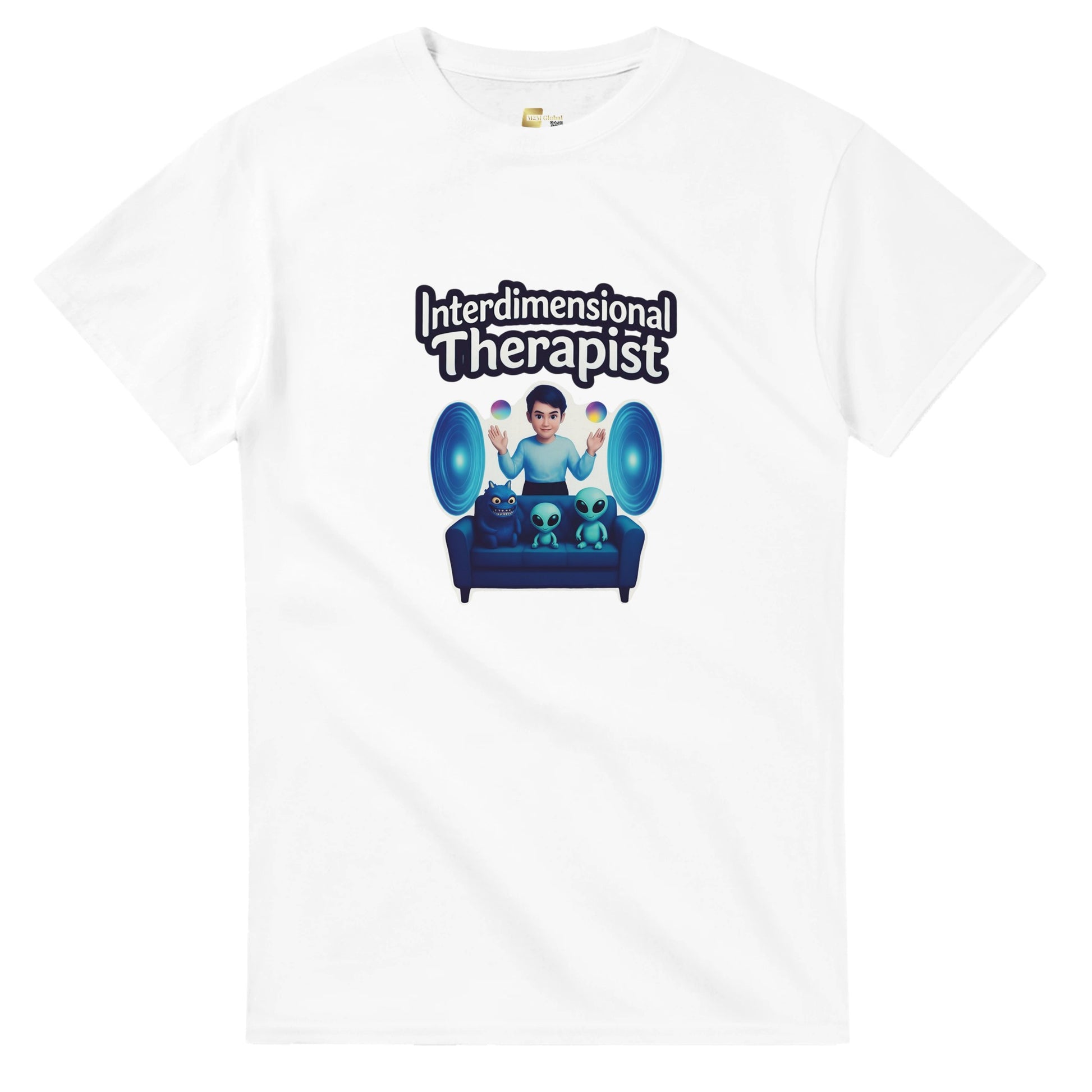Interdimensional Therapist graphic design on a Heavyweight T-shirt