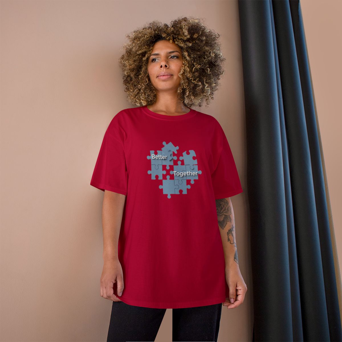 Better Together Puzzle Pieces Graphic T-Shirt