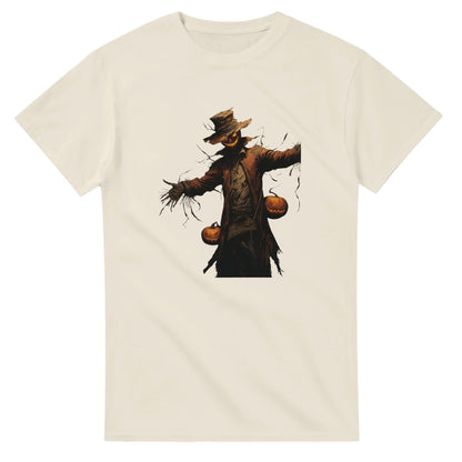 Ghoulish Glow Jack-O'-Lantern on a Heavyweight T-shirt