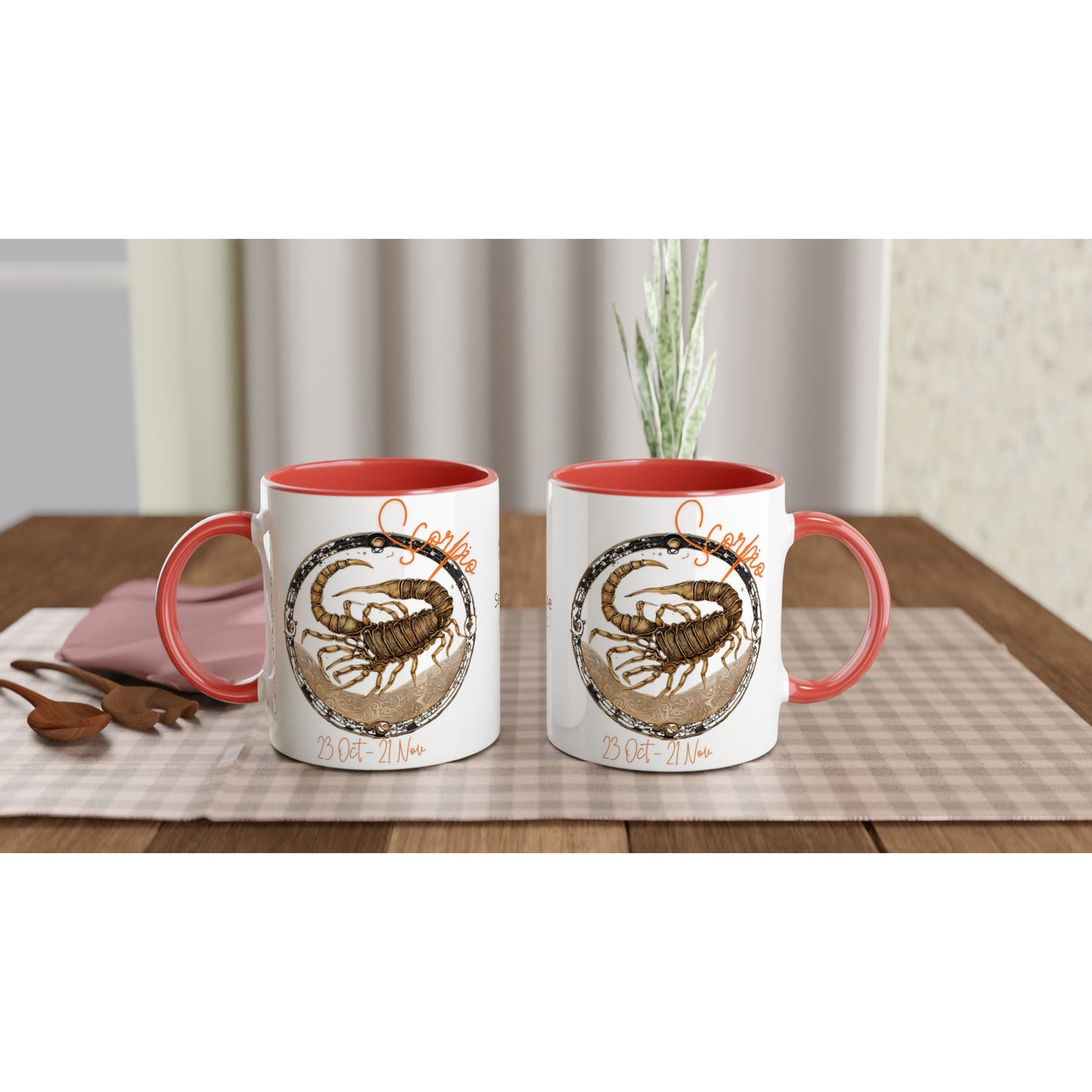 Scorpio Sting on an 11oz Ceramic Mug with Color Inside