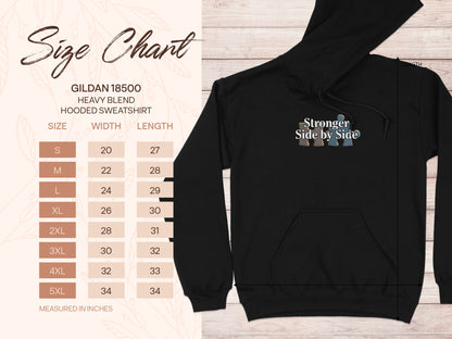 Stronger Side by Side Gildan 18500 Hooded Sweatshirt