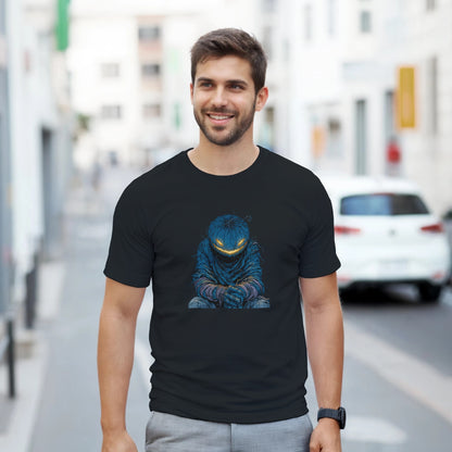 Midnight Jack-o'-Lantern on a Heavyweight T-shirt