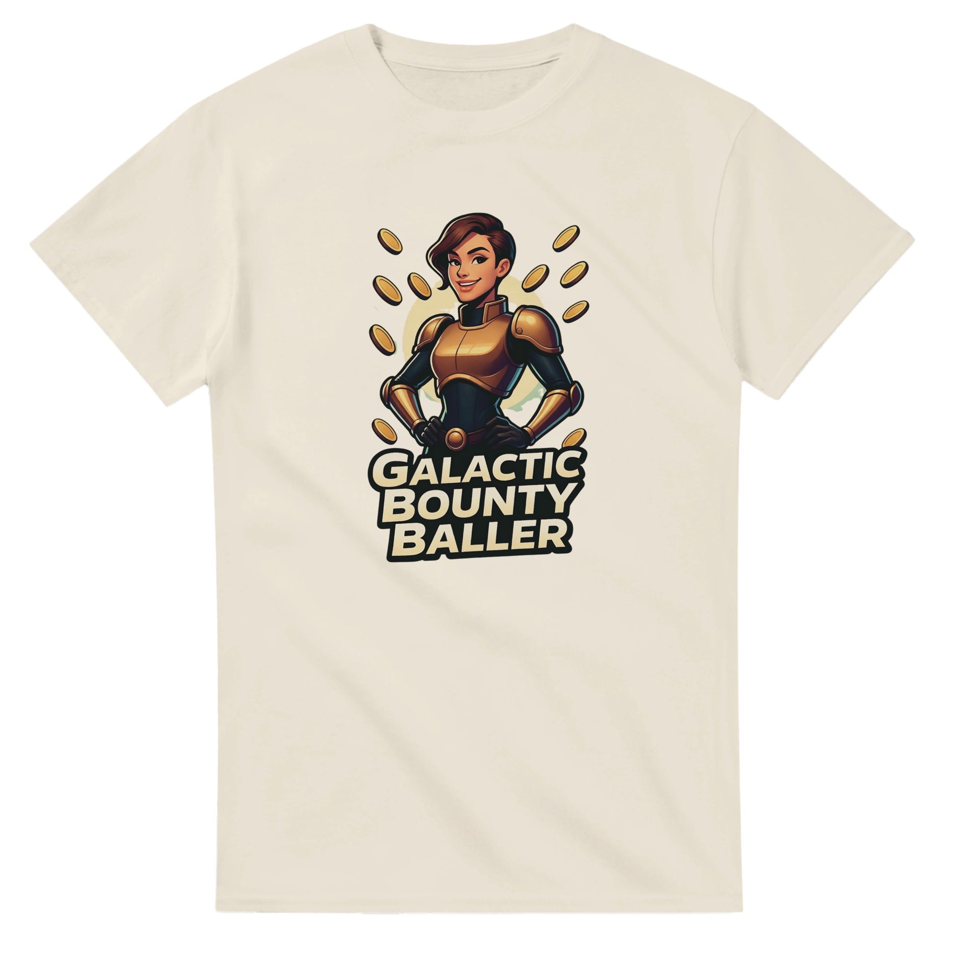 Galactic Bounty Baller graphic design on a Heavyweight T-shirt