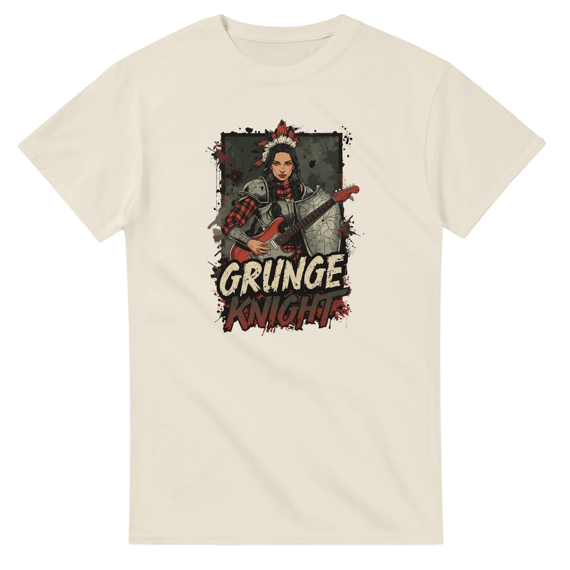 Grunge Knight graphic design on a Heavyweight T-shirt
