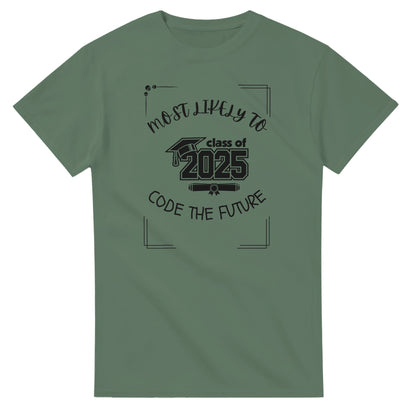 Most Likely To' high school design on a Heavyweight T-shirt 