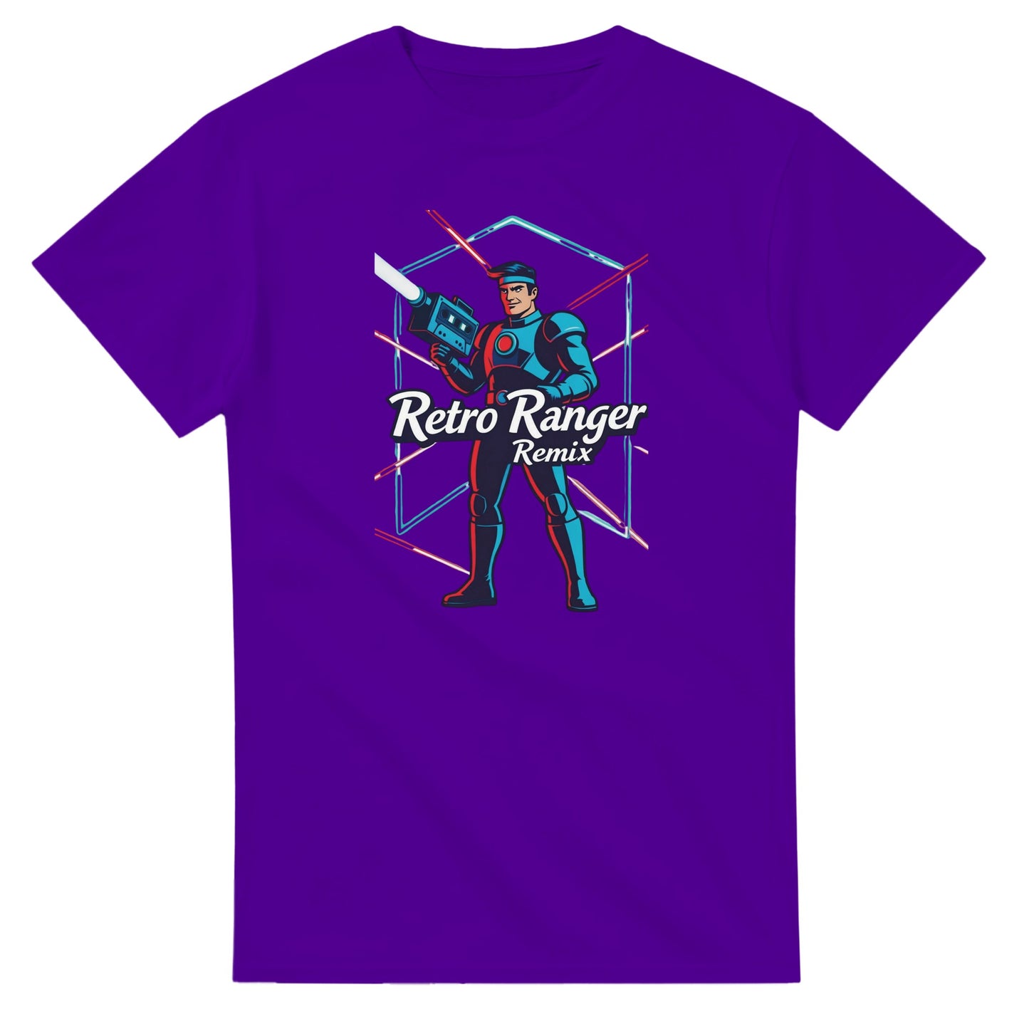 Retro Ranger Remix graphic design on a Heavyweight T-shirt