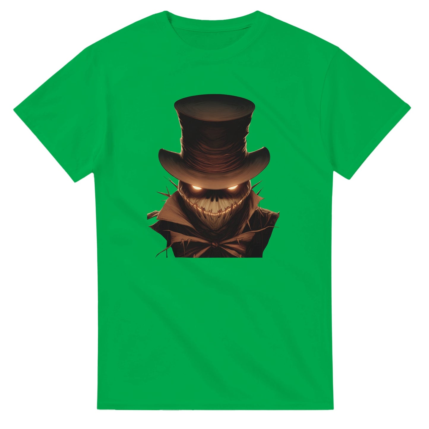 Eerie Glow Scarecrow on a Heavyweight T-shirt
