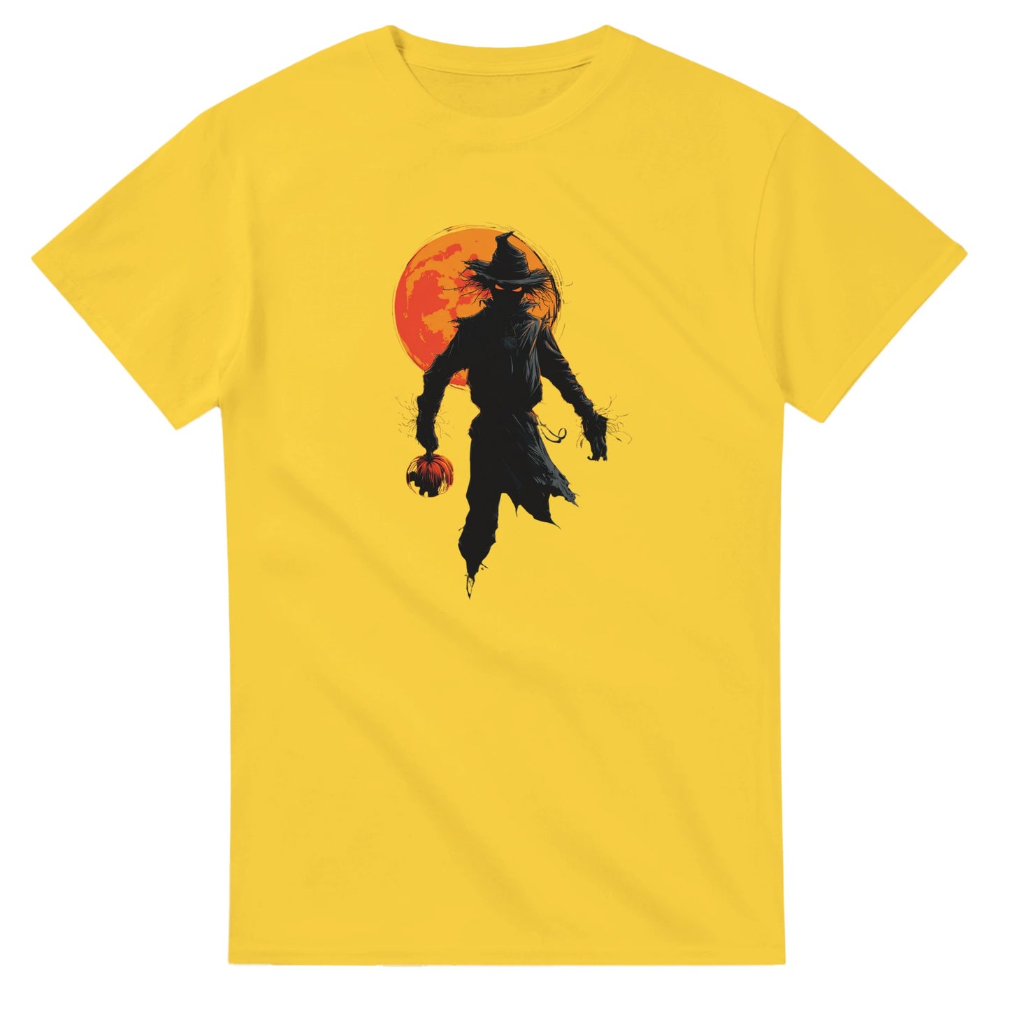 Spooky Scarecrow on a Heavyweight T-shirt