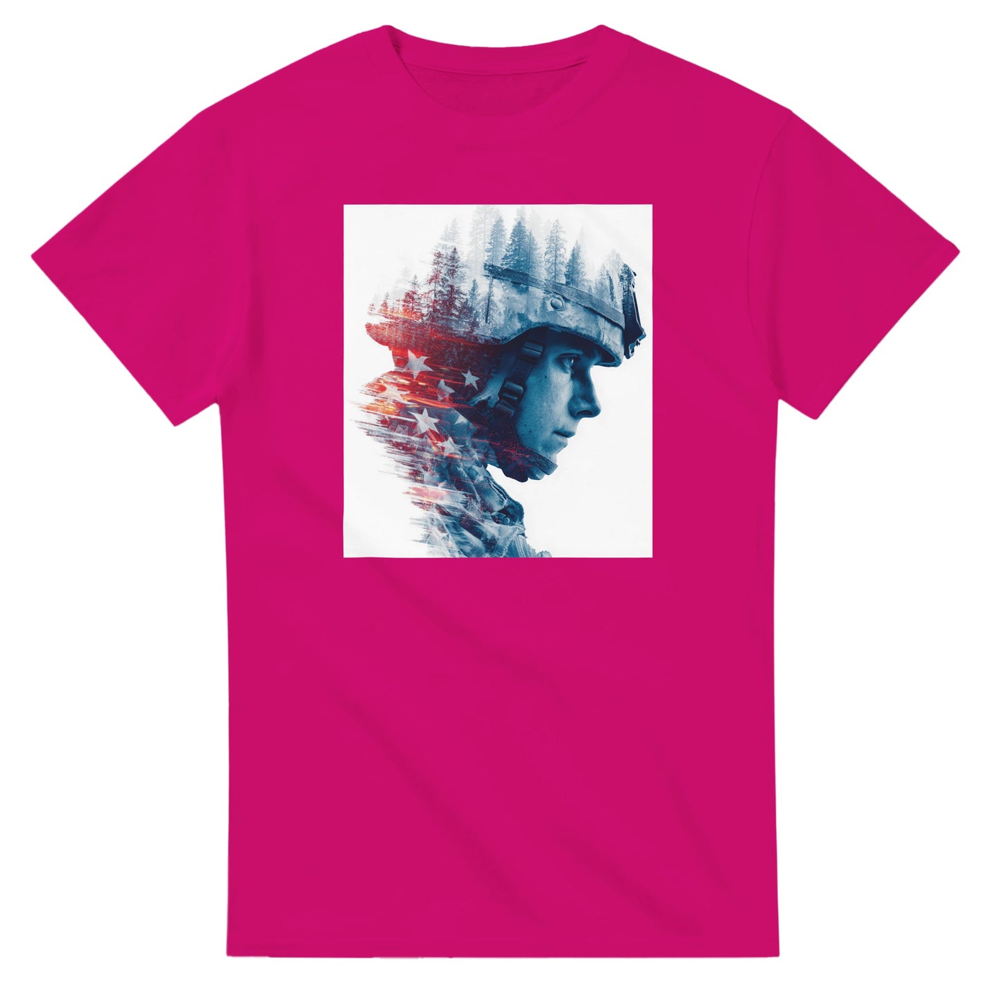 Patriotic Forest Spirit on a heavyweight t-shirt