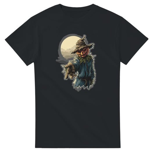 Ghoulishly Good Pumpkin Scarecrow on a Heavyweight T-shirt