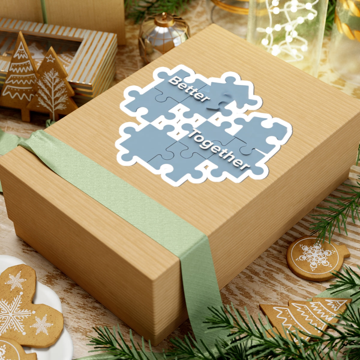 Better Together Puzzle Piece Decorative Box