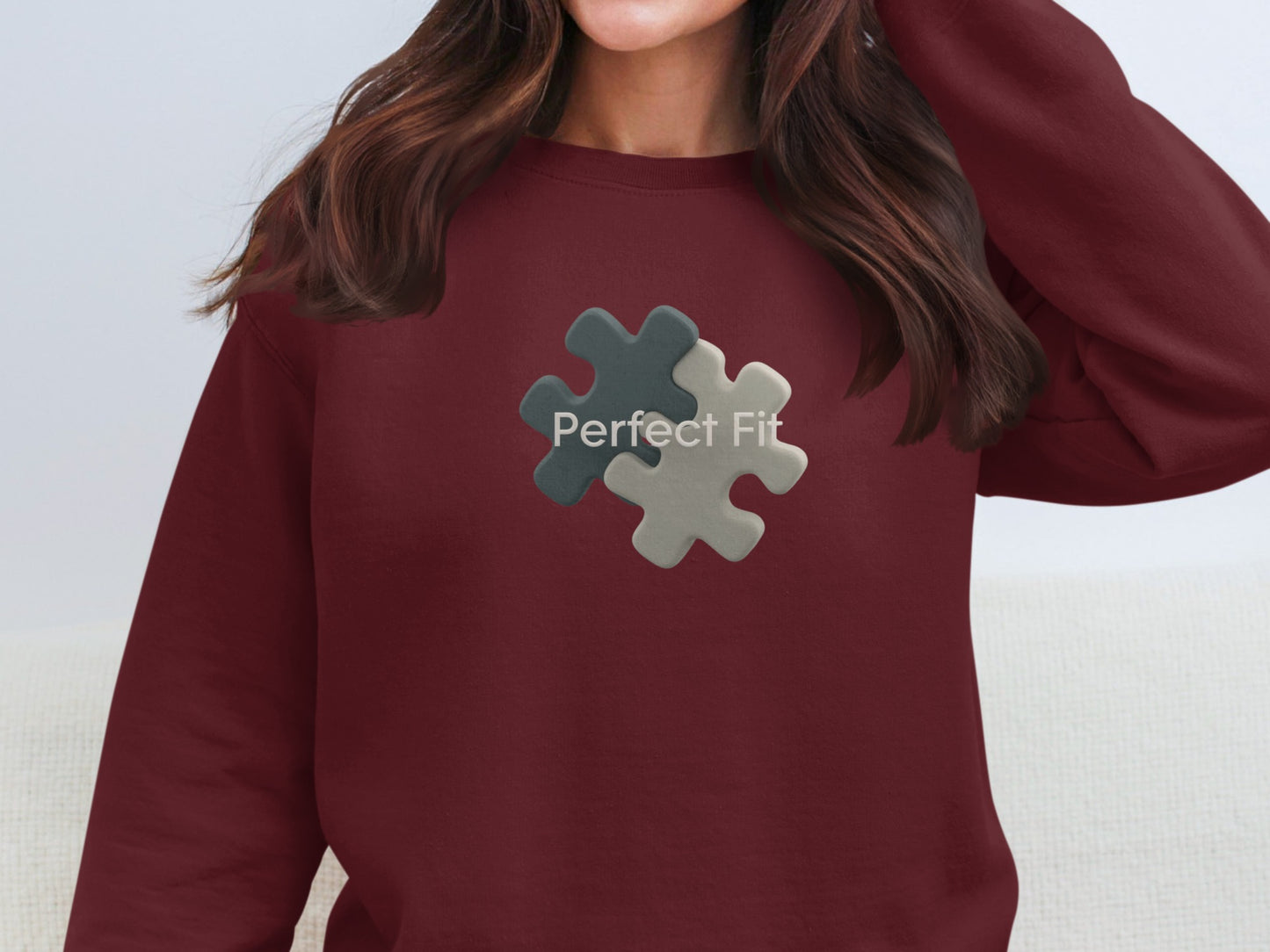Perfect Fit Puzzle Piece Sweatshirt for Casual Style