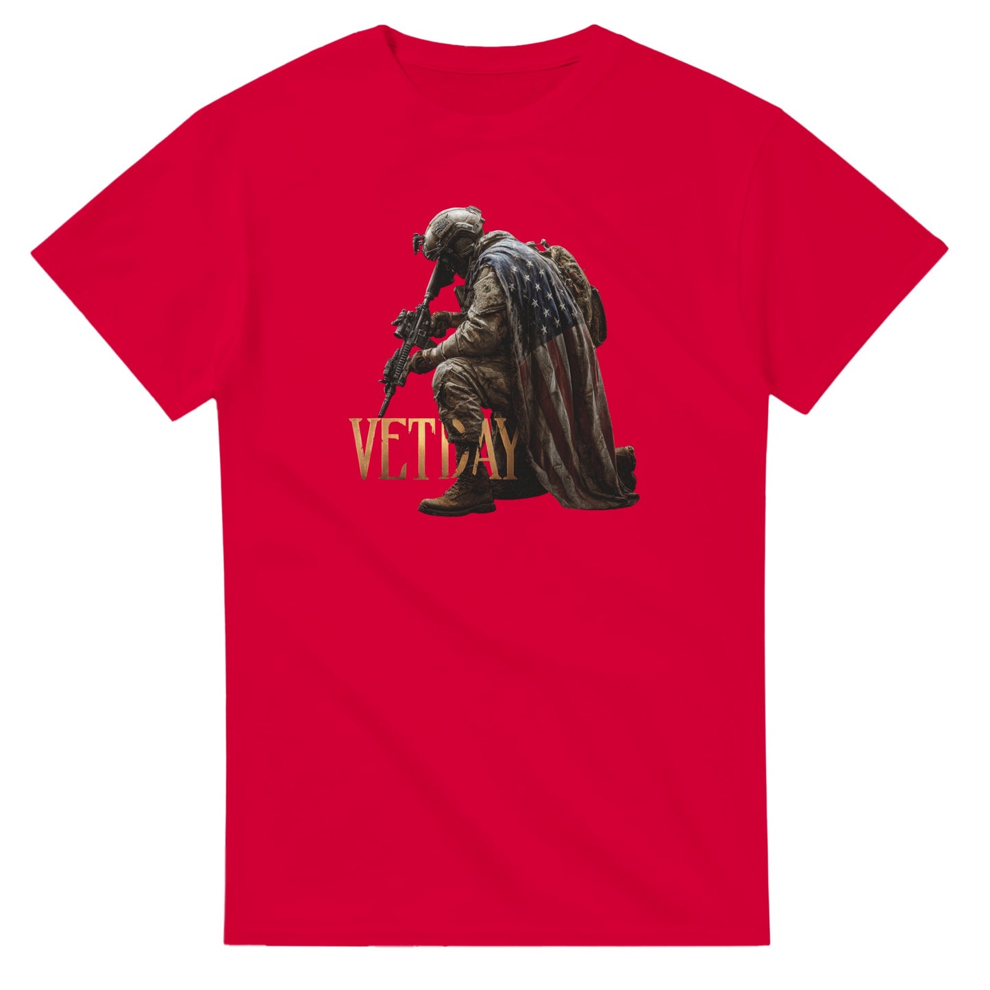 Honor Vet Day on a heavyweight t-shirt