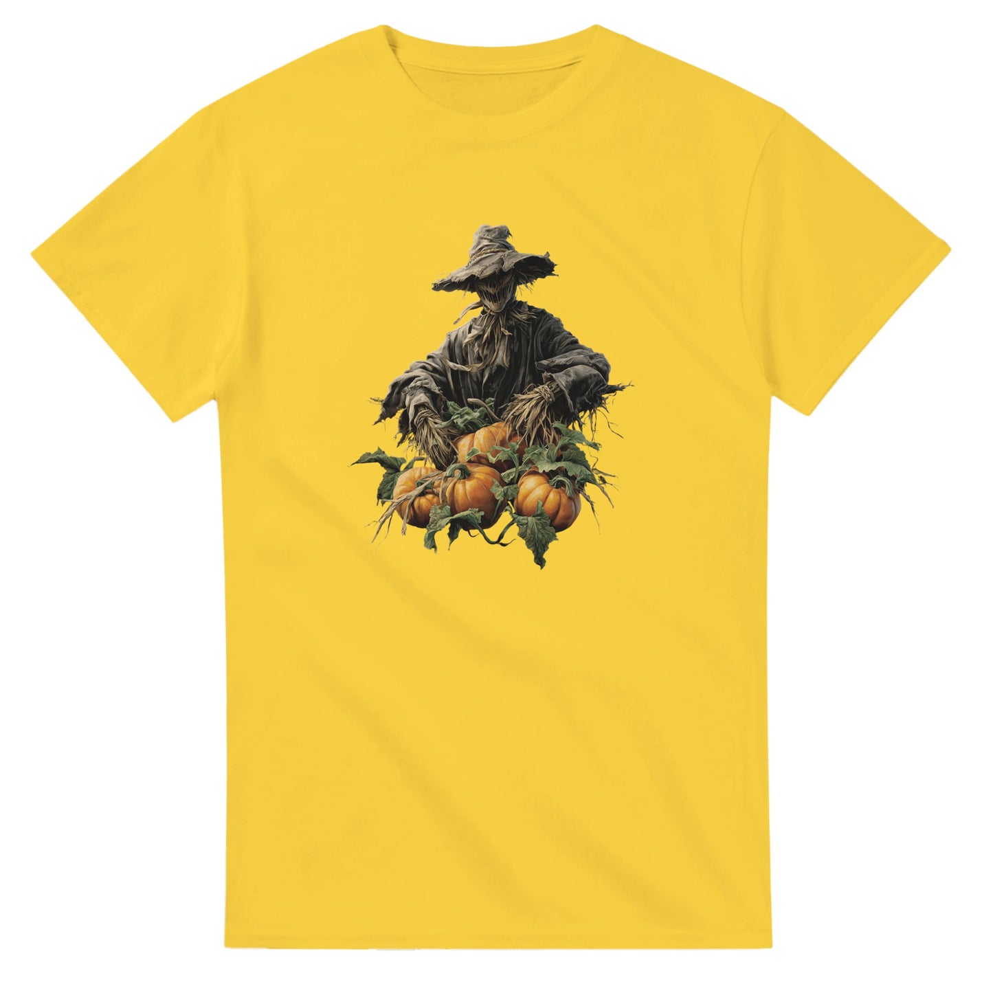 Harvest Scarecrow on a Heavyweight T-shirt