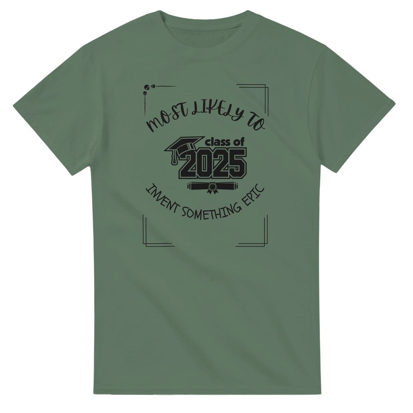 Most Likely To' high school design on a Heavyweight T-shirt 