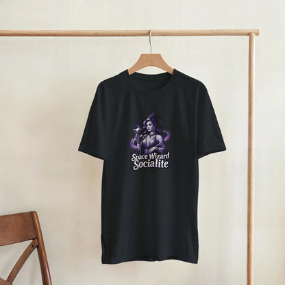 Space Wizard Socialite graphic design on a Heavyweight T-shirt