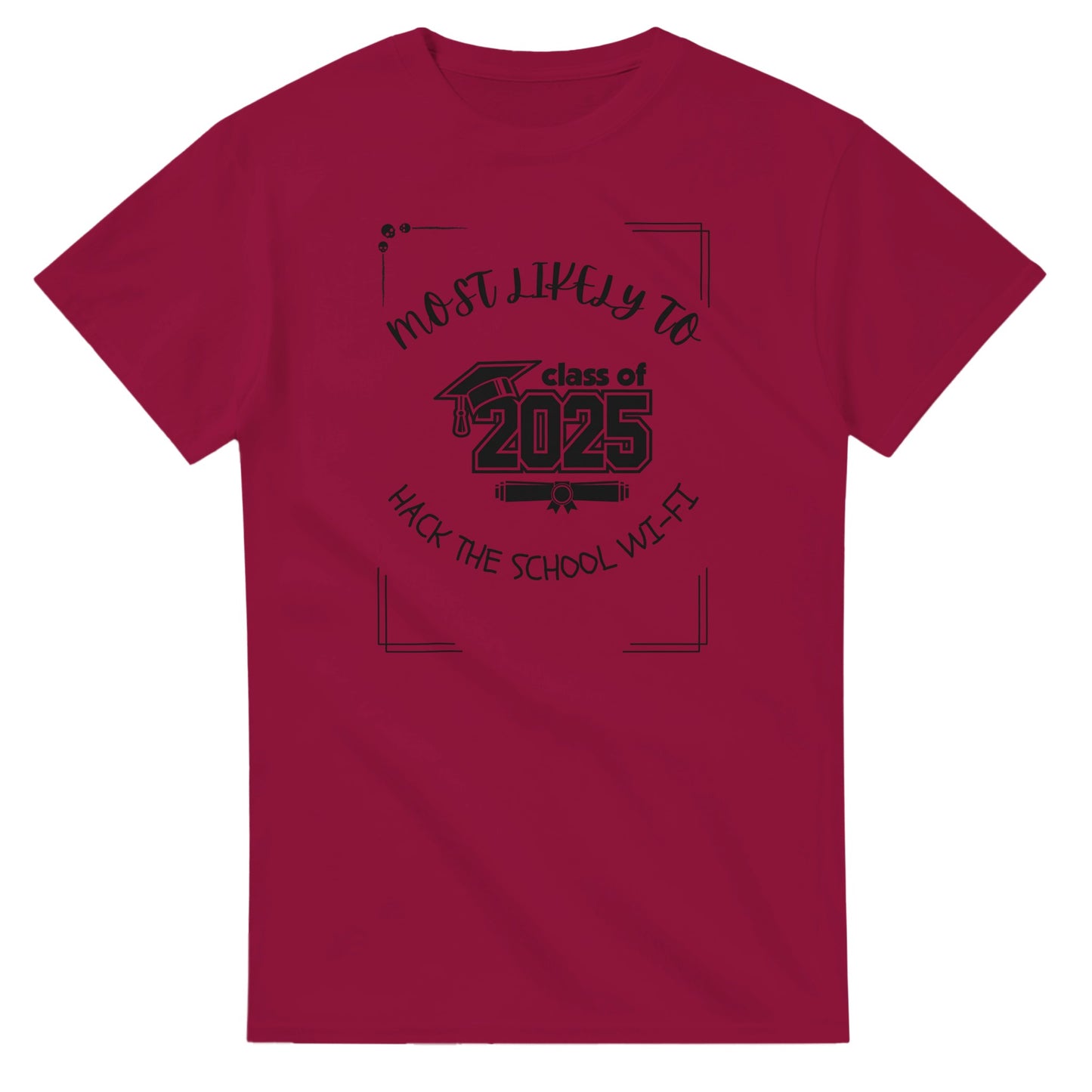 Most Likely To' high school design on a Heavyweight T-shirt 