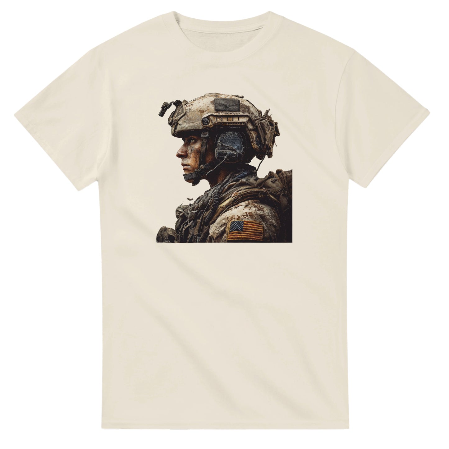 Rugged Patriot on a heavyweight t-shirt