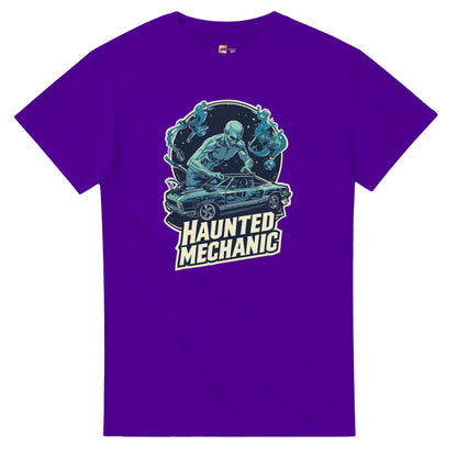 Haunted Mechanic graphic design on a Heavyweight T-shirt