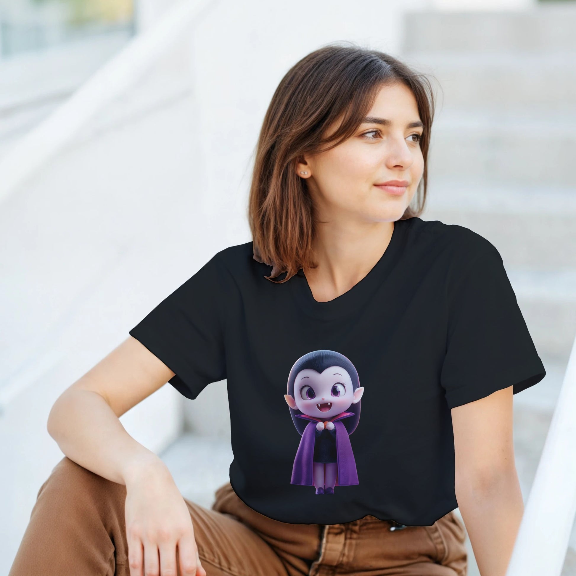 Cute Lil' Vampire on a Heavyweight T-shirt