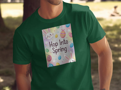 Hop Into Spring Bunnies Easter Eggs Colorful product type