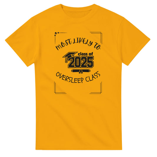 Most Likely To' high school design on a Heavyweight T-shirt 
